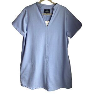 New W/Tags Lauren James Women's Sz. XL Lilac V-Neck T-Shirt Dress Cotton blend